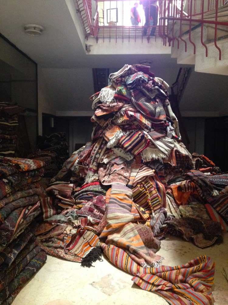 One Large Pile Of Kilims In Turkey